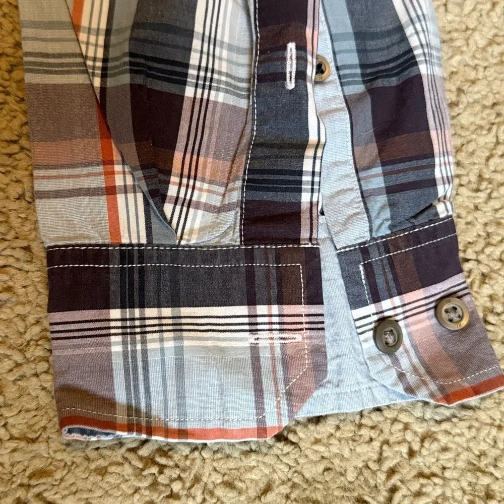 Banana Republic Madras Plaid Button Down